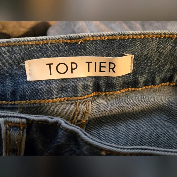 High Waisted Crossover Straight Jeans - Picture 14 of 14